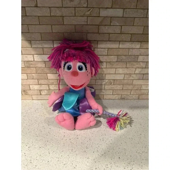 Sesame Place Abby Cadabby Plush 14" Sesame Street Pink Blue b12 - Picture 1 of 4